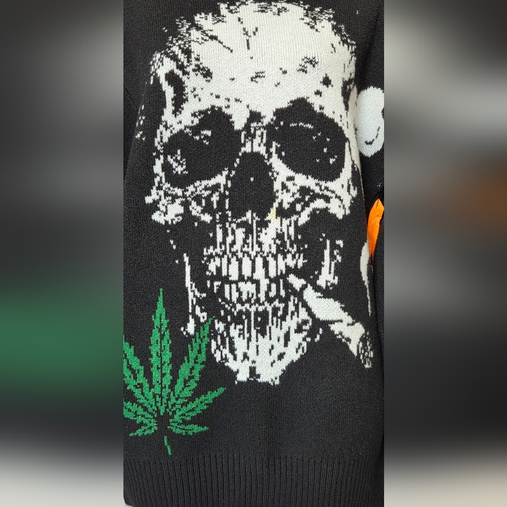 RGSTR Skull Graphic Unisex Sweater NWT